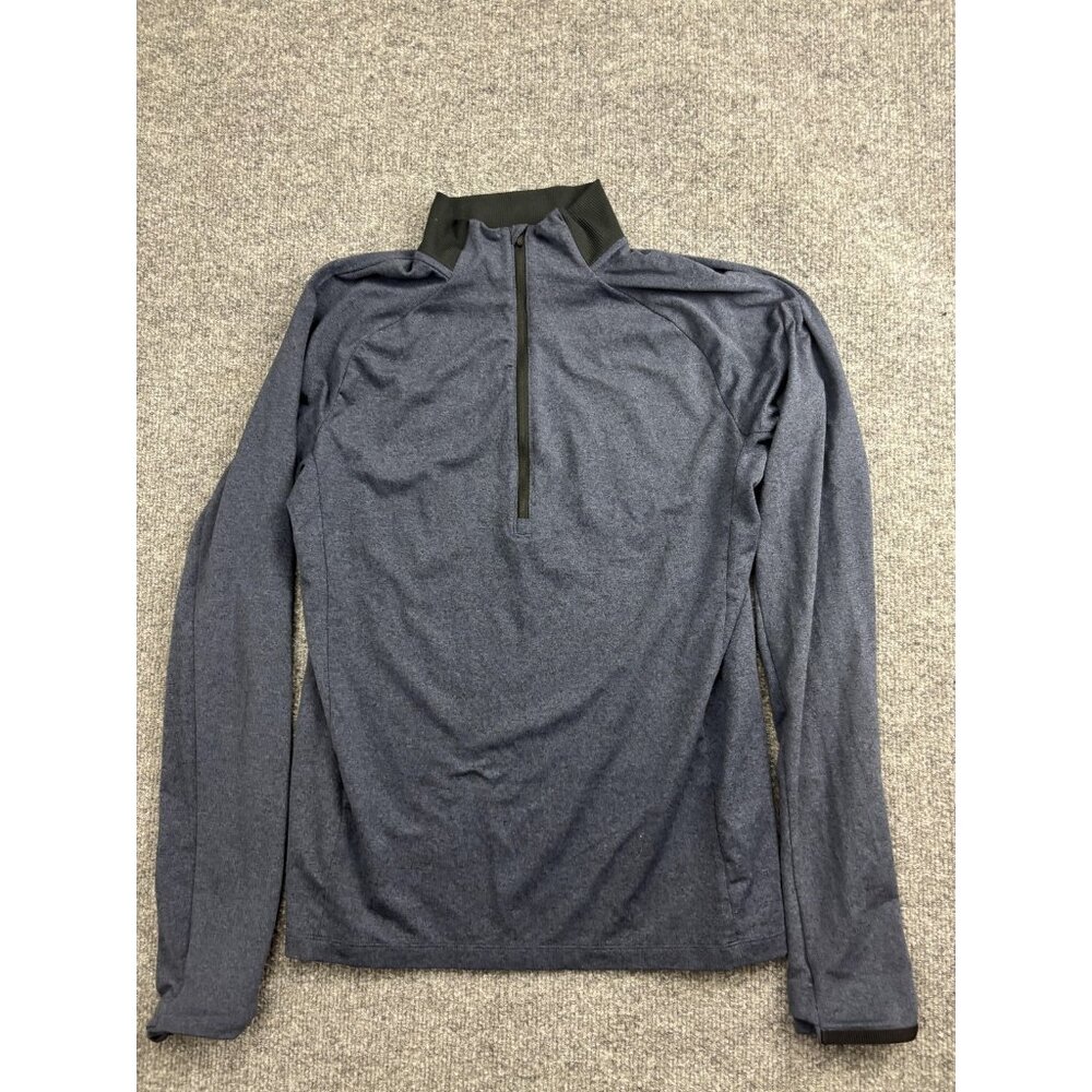 REI‎ Co-op Pullover Mens Small Blue 1/4 Zip Long Sleeve Performance Athletic Top